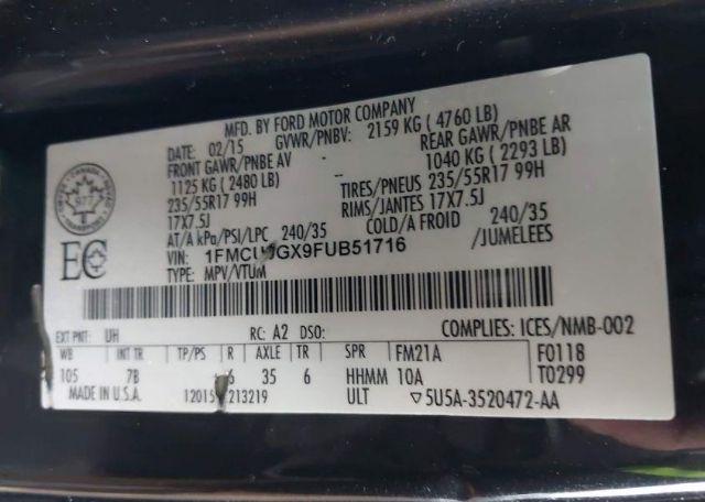 2015 FORD ESCAPE SE