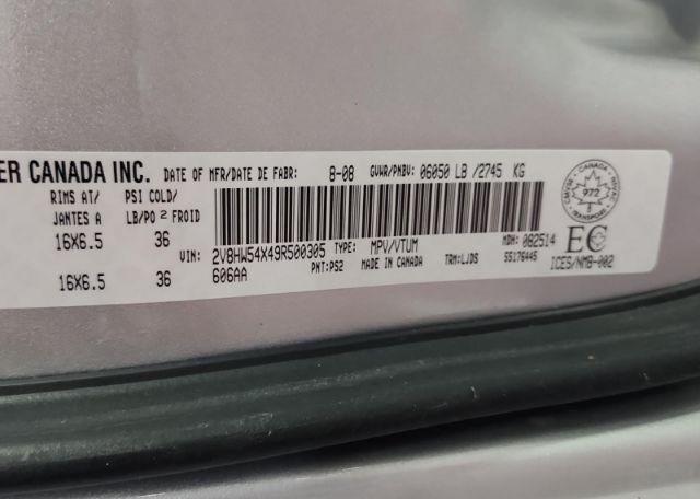 2009 VOLKSWAGEN ROUTAN SEL
