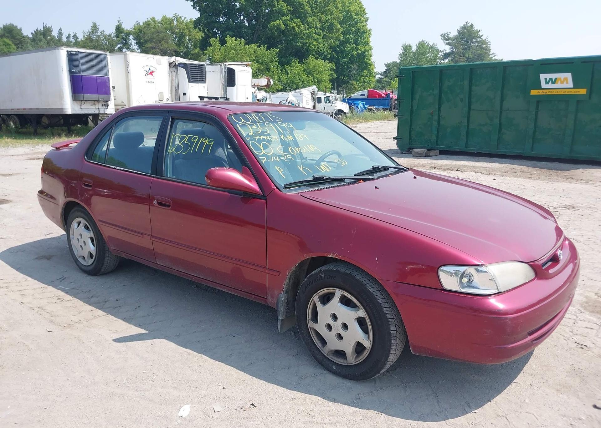2000 TOYOTA COROLLA VE