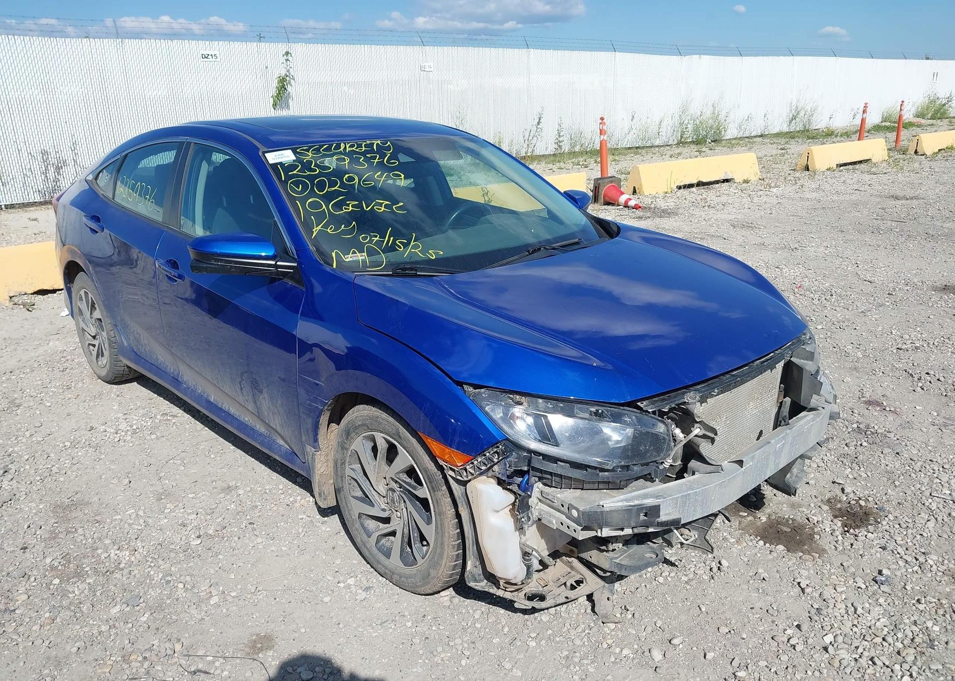 2019 HONDA CIVIC EX 4DR