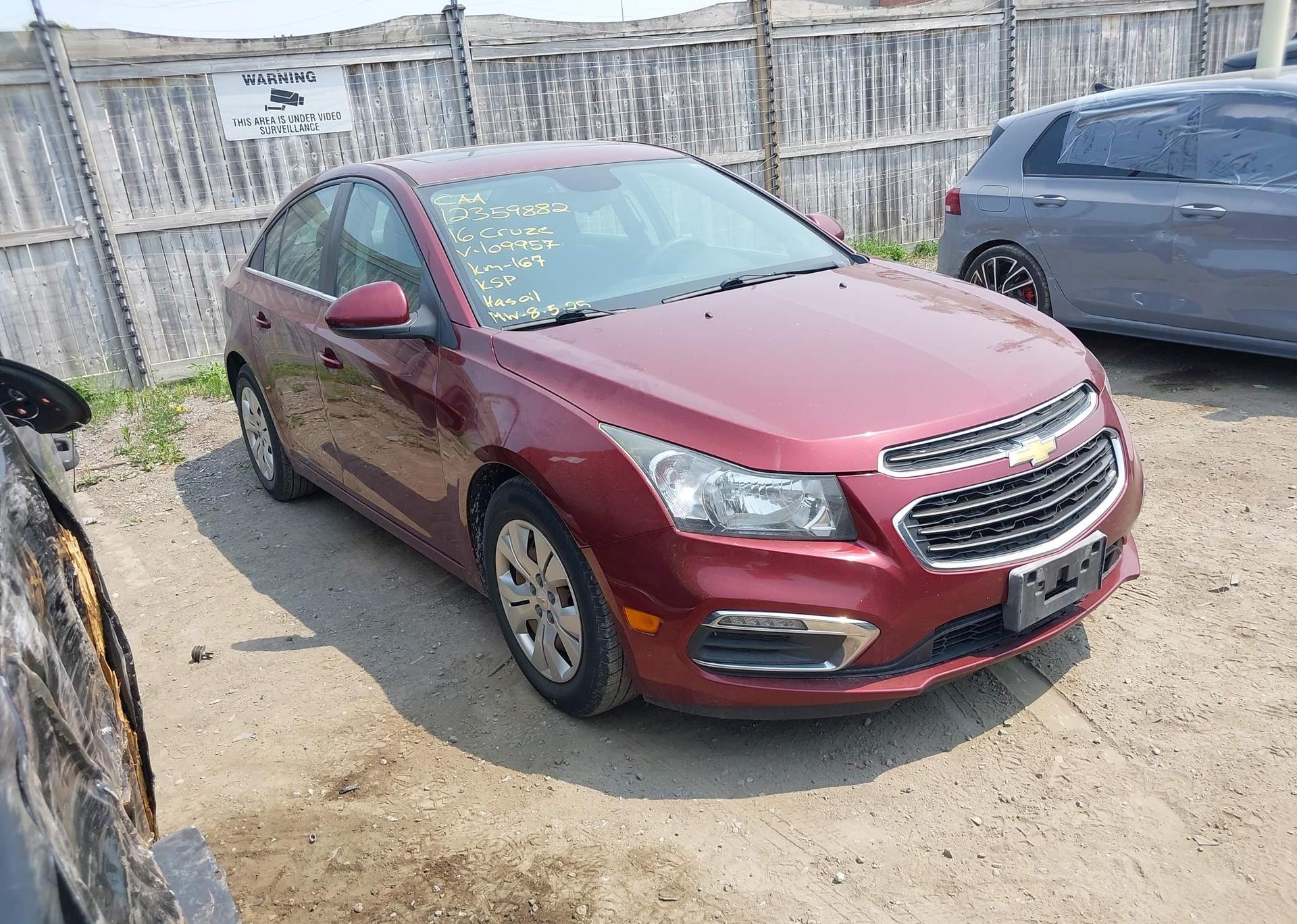 2016 CHEVROLET CRUZE LIMITED LT