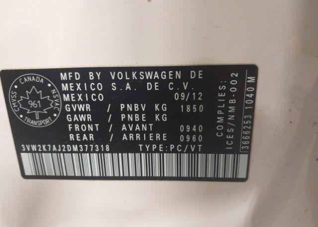 2013 VOLKSWAGEN JETTA 2.0L TRENDLINE