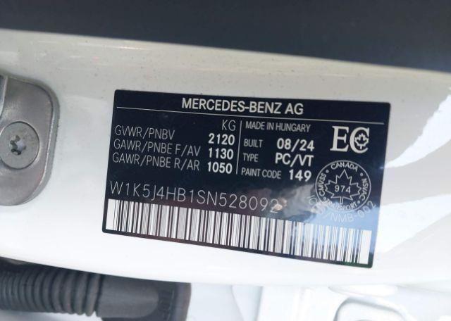 2025 MERCEDES-BENZ CLA 250 COUPE 4MATIC