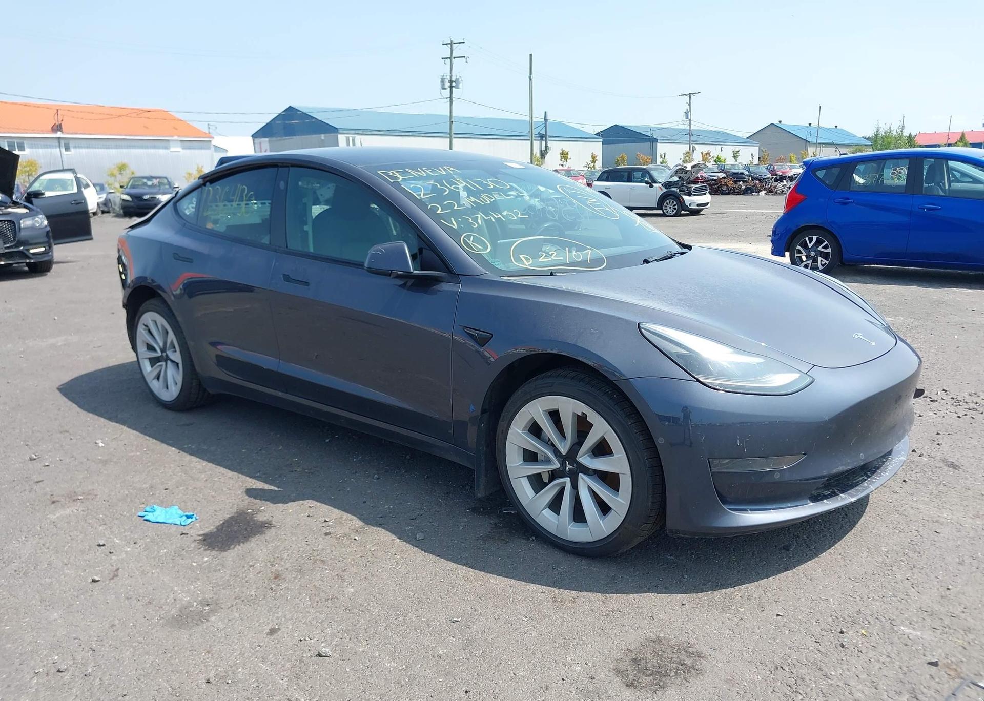 2022 TESLA MODEL 3 RWD