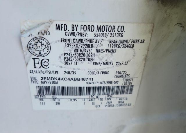 2010 FORD EDGE LIMITED