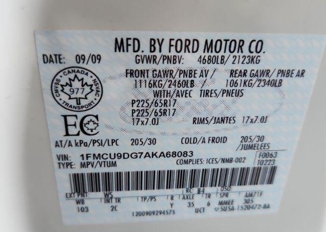 2010 FORD ESCAPE XLT