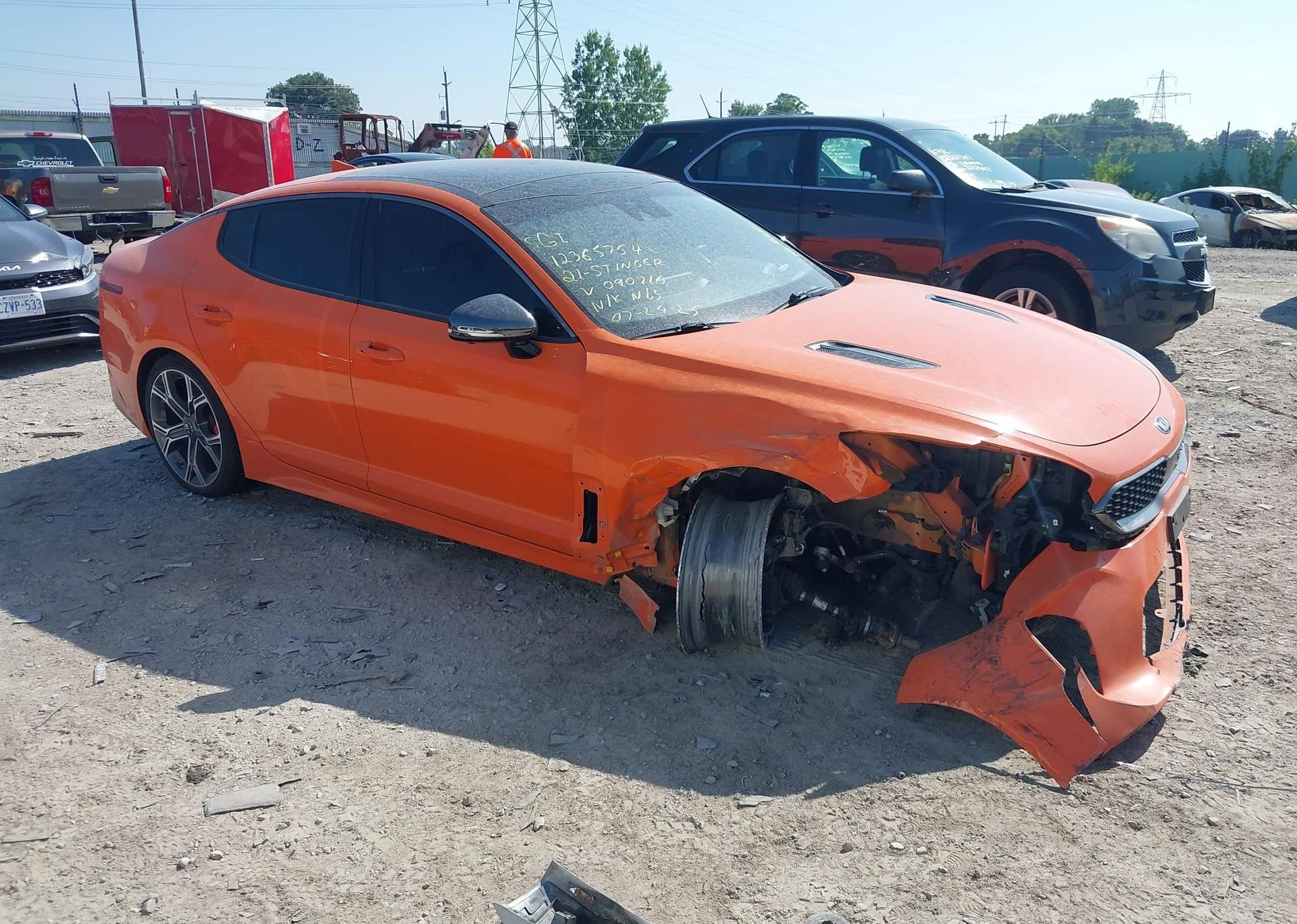 2021 KIA STINGER GT LIMITED - NEON ORANGE