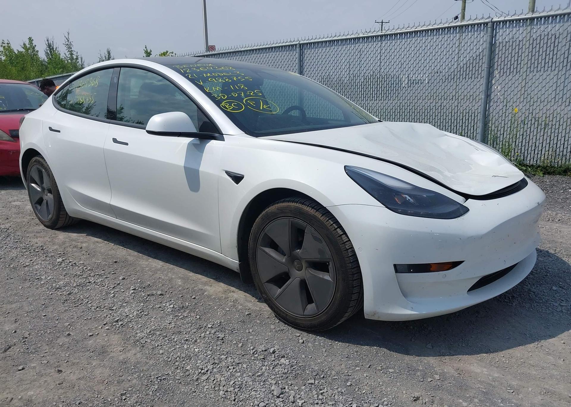 2021 TESLA MODEL 3 STANDARD RANGE
