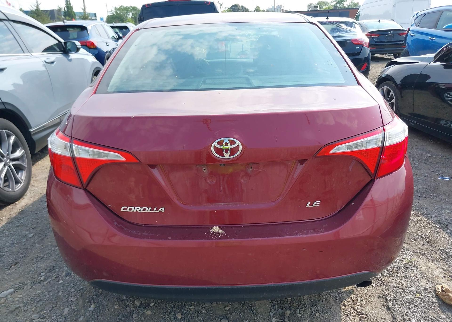 2016 TOYOTA COROLLA LE