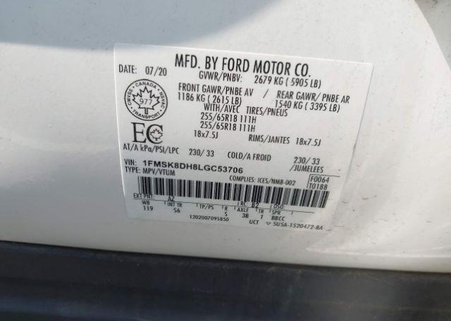 2020 FORD EXPLORER XLT