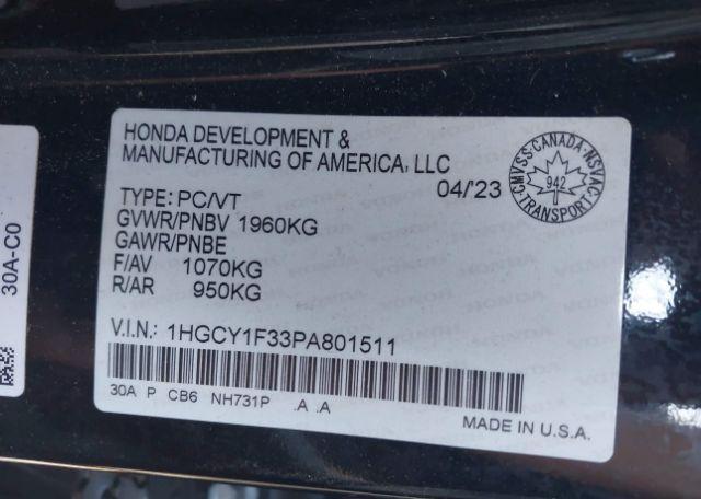 2023 HONDA ACCORD EX