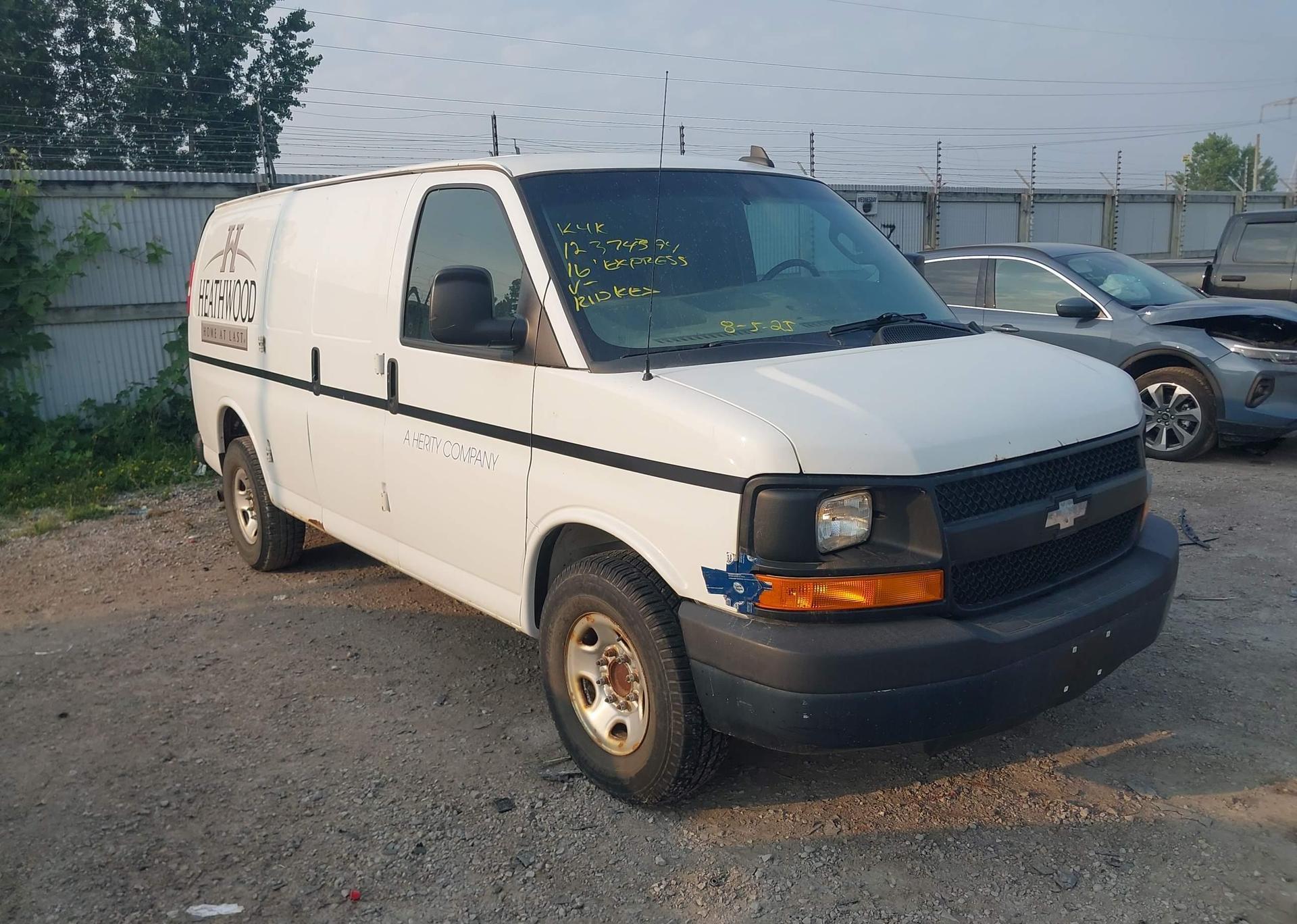 2016 CHEVROLET EXPRESS G2500