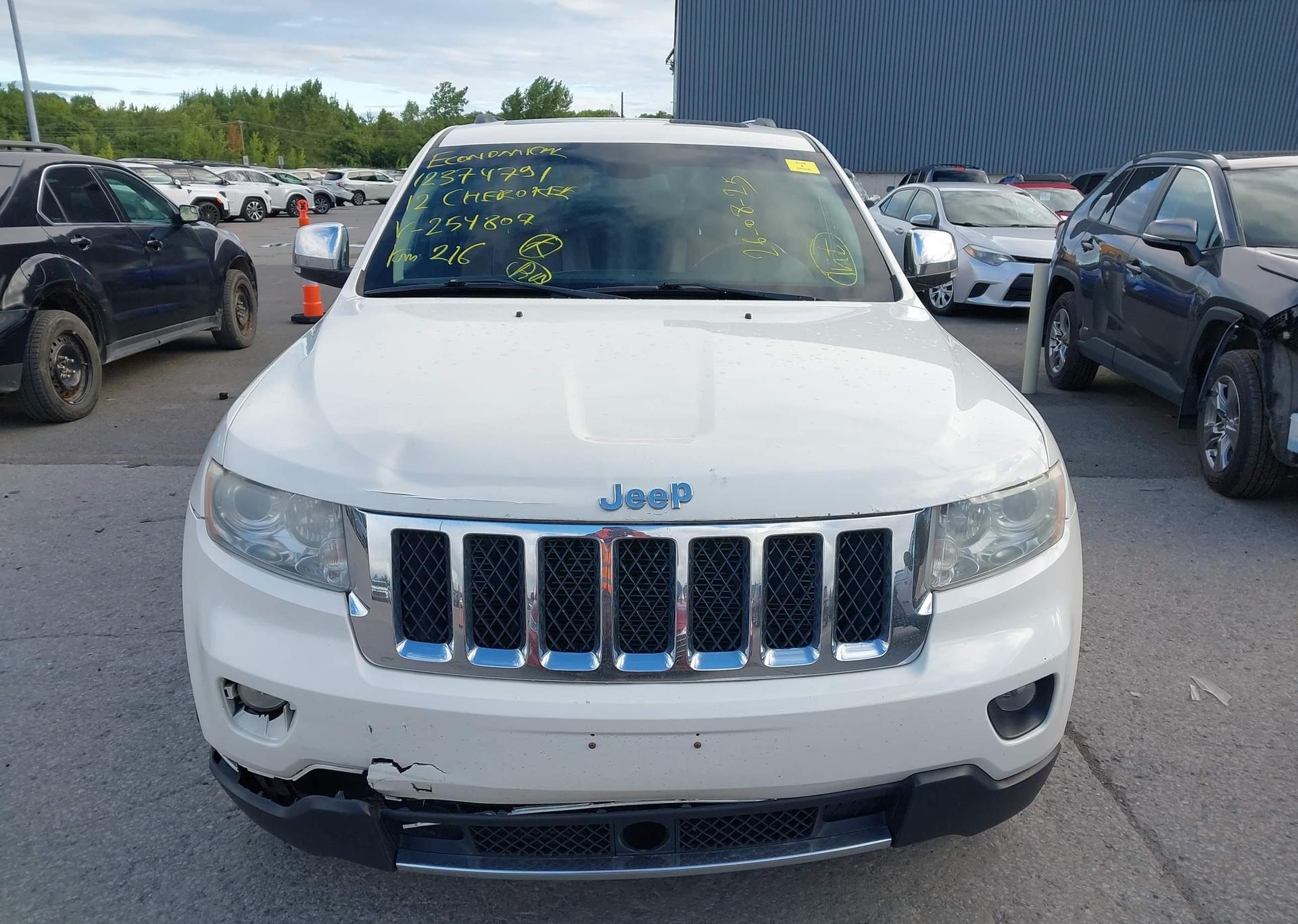 2012 JEEP GRAND CHEROKEE OVERLAND