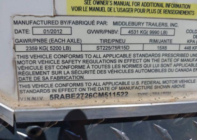 2012 Middlebury AMSVT 27 Foot Enclosed Sled Trailer