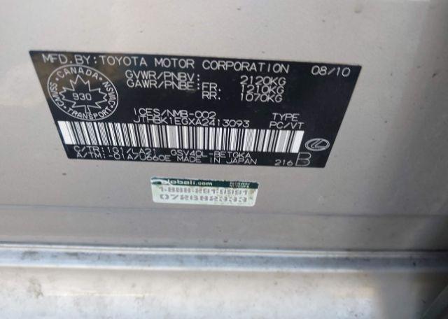 2010 LEXUS ES 350