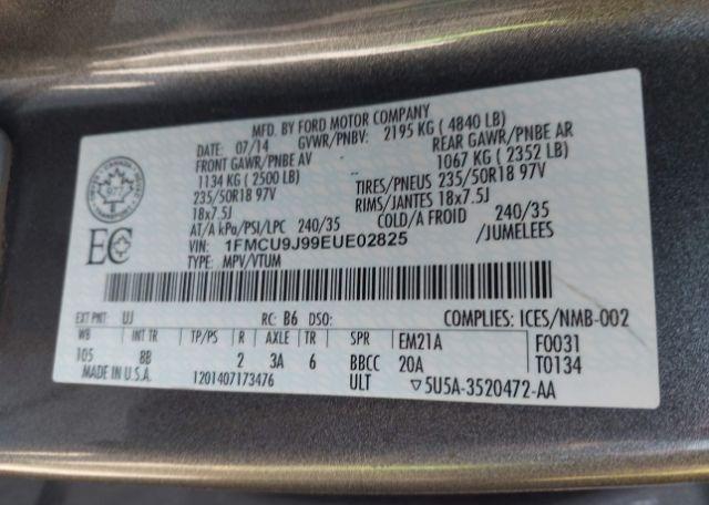 2014 FORD ESCAPE TITANIUM