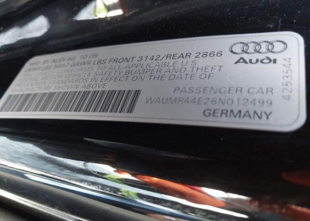 2006 AUDI A8 W12
