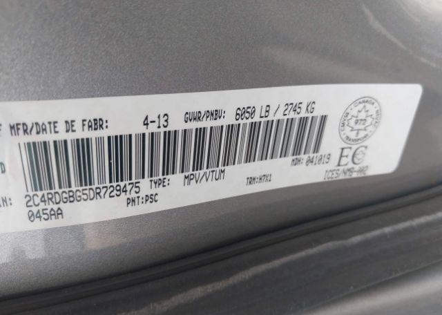 2013 DODGE GRAND CARAVAN SE