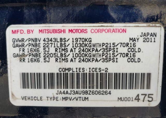 2011 MITSUBISHI RVR SE