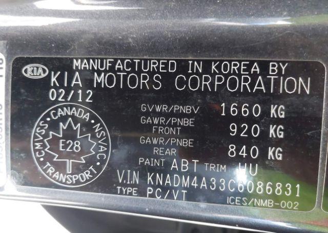 2012 KIA RIO EX