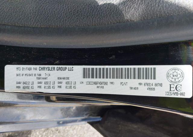 2015 CHRYSLER 200 LIMITED
