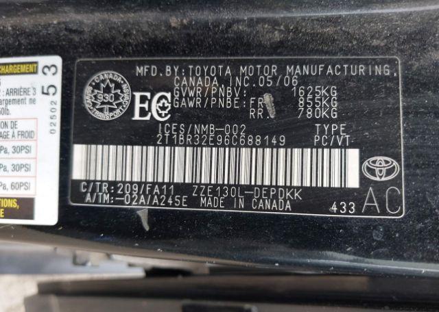 2006 TOYOTA COROLLA