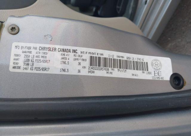 2013 DODGE GRAND CARAVAN CREW