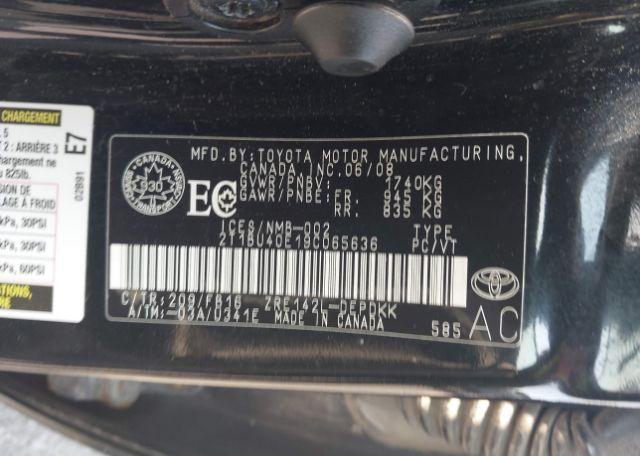 2009 TOYOTA COROLLA CE