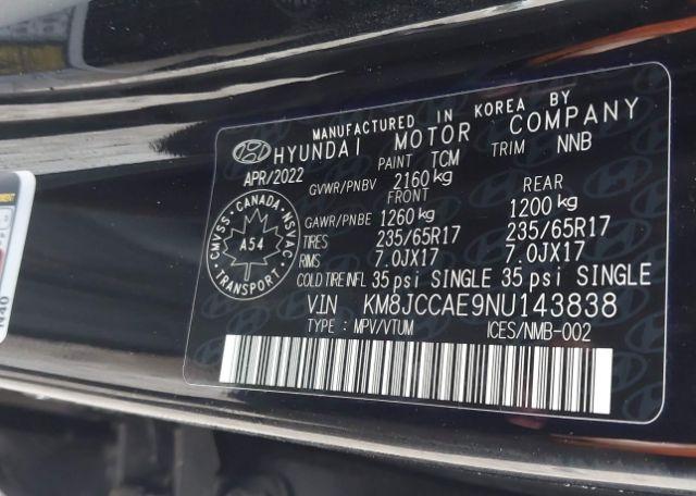 2022 HYUNDAI TUCSON PREFERRED AWD WITH TREND PACKAGE
