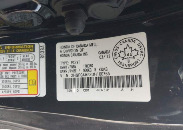 2013 HONDA CIVIC SI