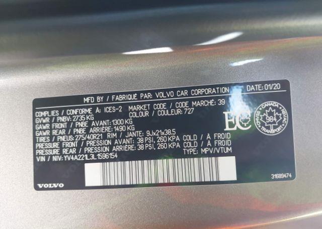 2020 VOLVO XC90 T6 INSCRIPTION