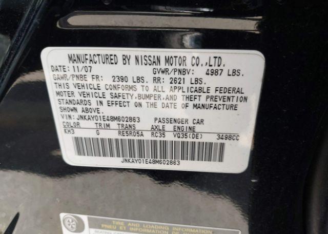 2008 INFINITI M35 SPORT