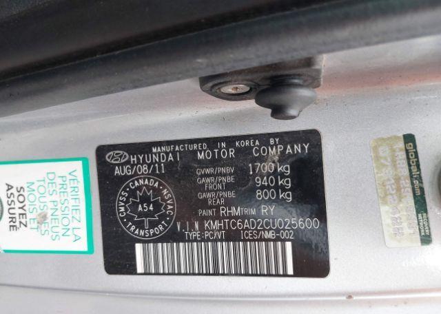 2012 HYUNDAI VELOSTER TECH