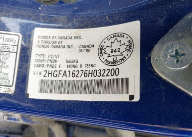 2006 HONDA CIVIC DX