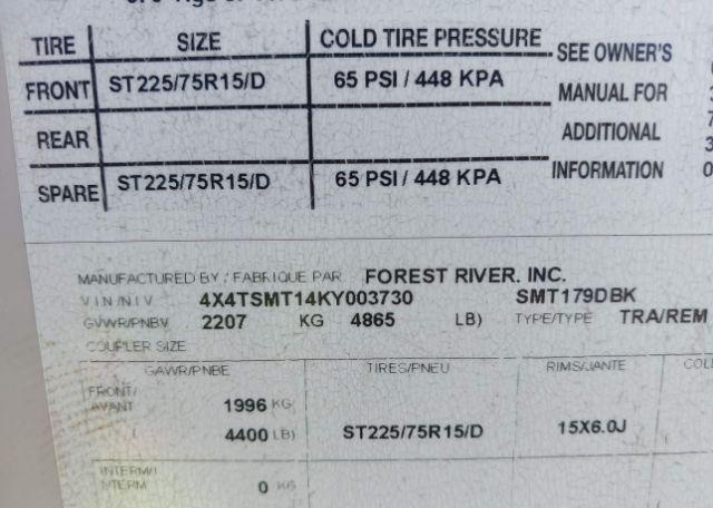 2019 FOREST RIVER SALEM