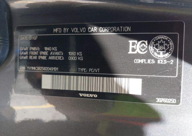 2008 VOLVO C30 2.4I