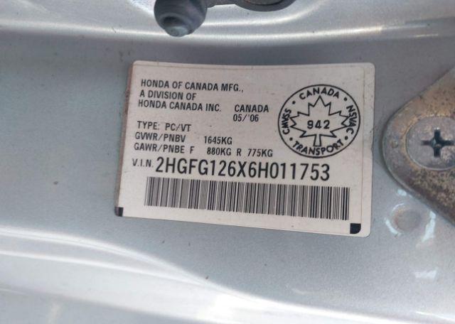 2006 HONDA CIVIC LX