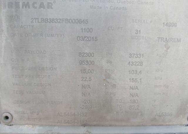 2015 TREMCAR TRA