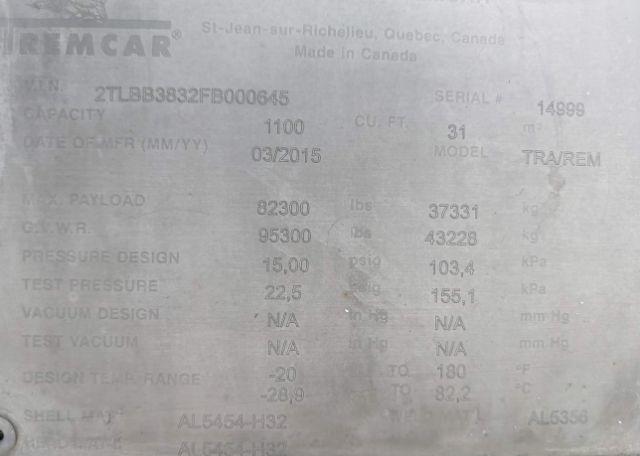 2015 TREMCAR TRA