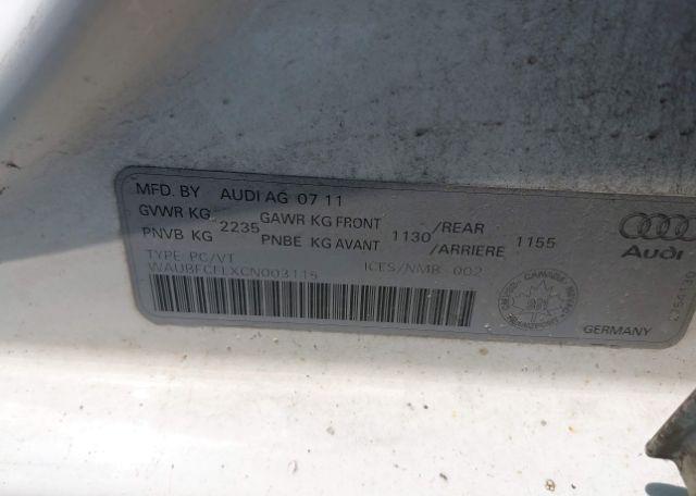 2012 AUDI A4 2.0T