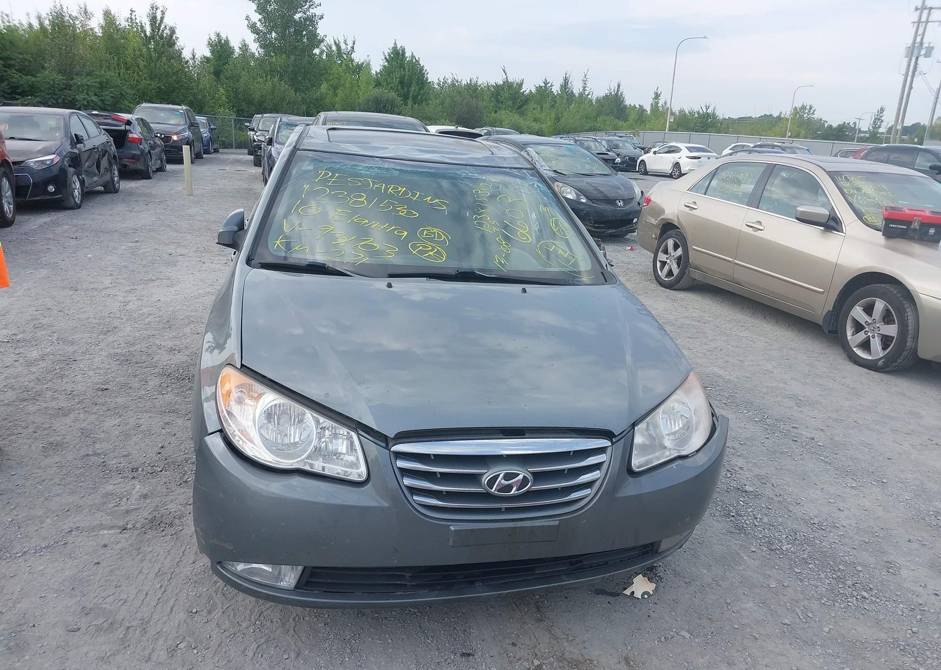 2010 HYUNDAI ELANTRA BLUE