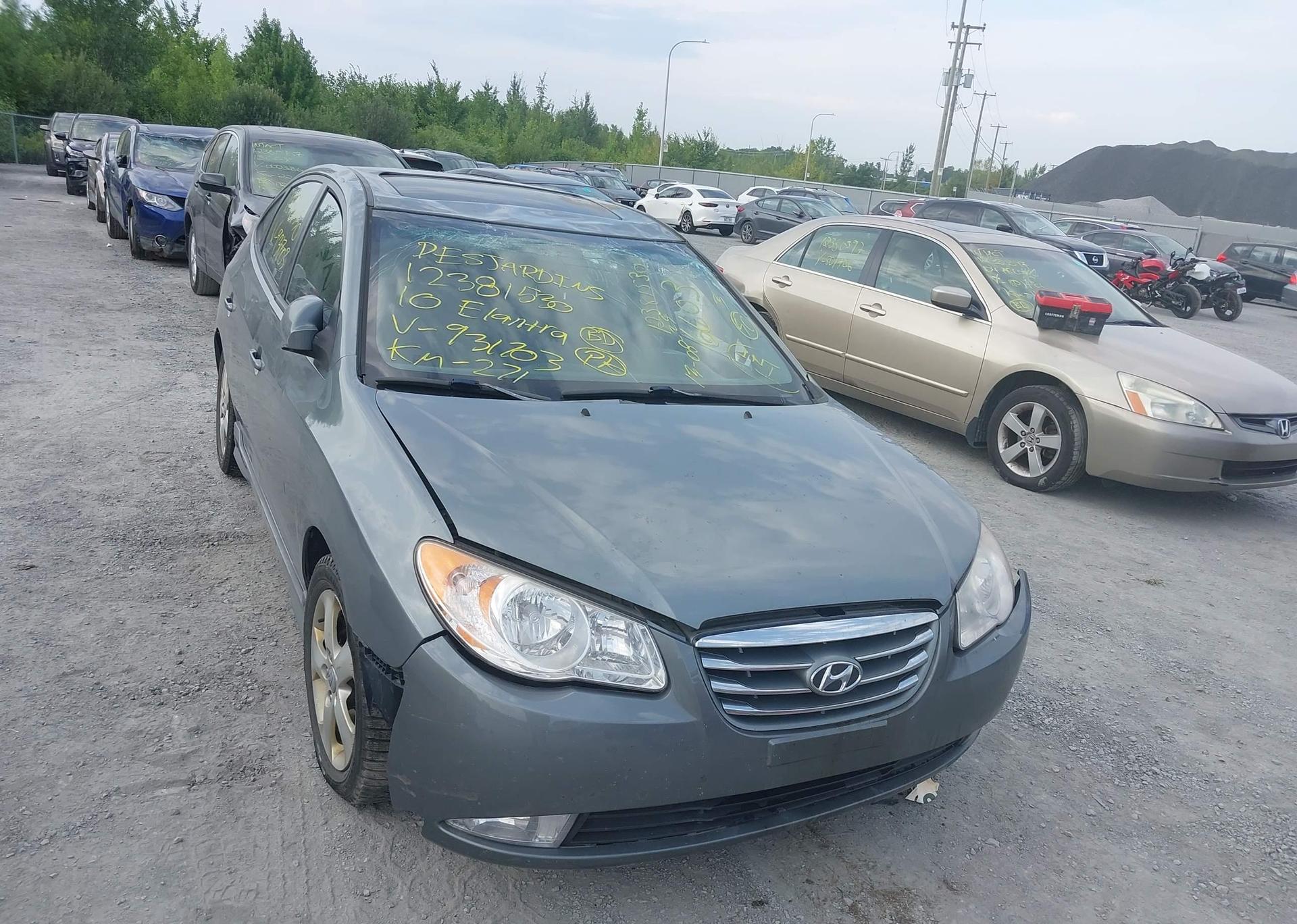 2010 HYUNDAI ELANTRA BLUE