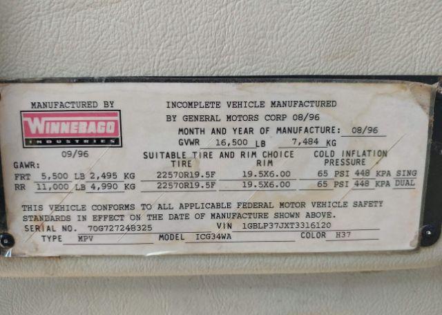 1996 CHEVROLET P30