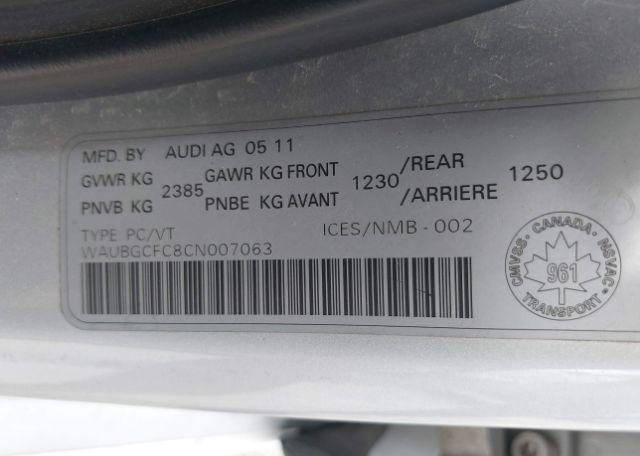 2012 AUDI A6 3.0 PREMIUM