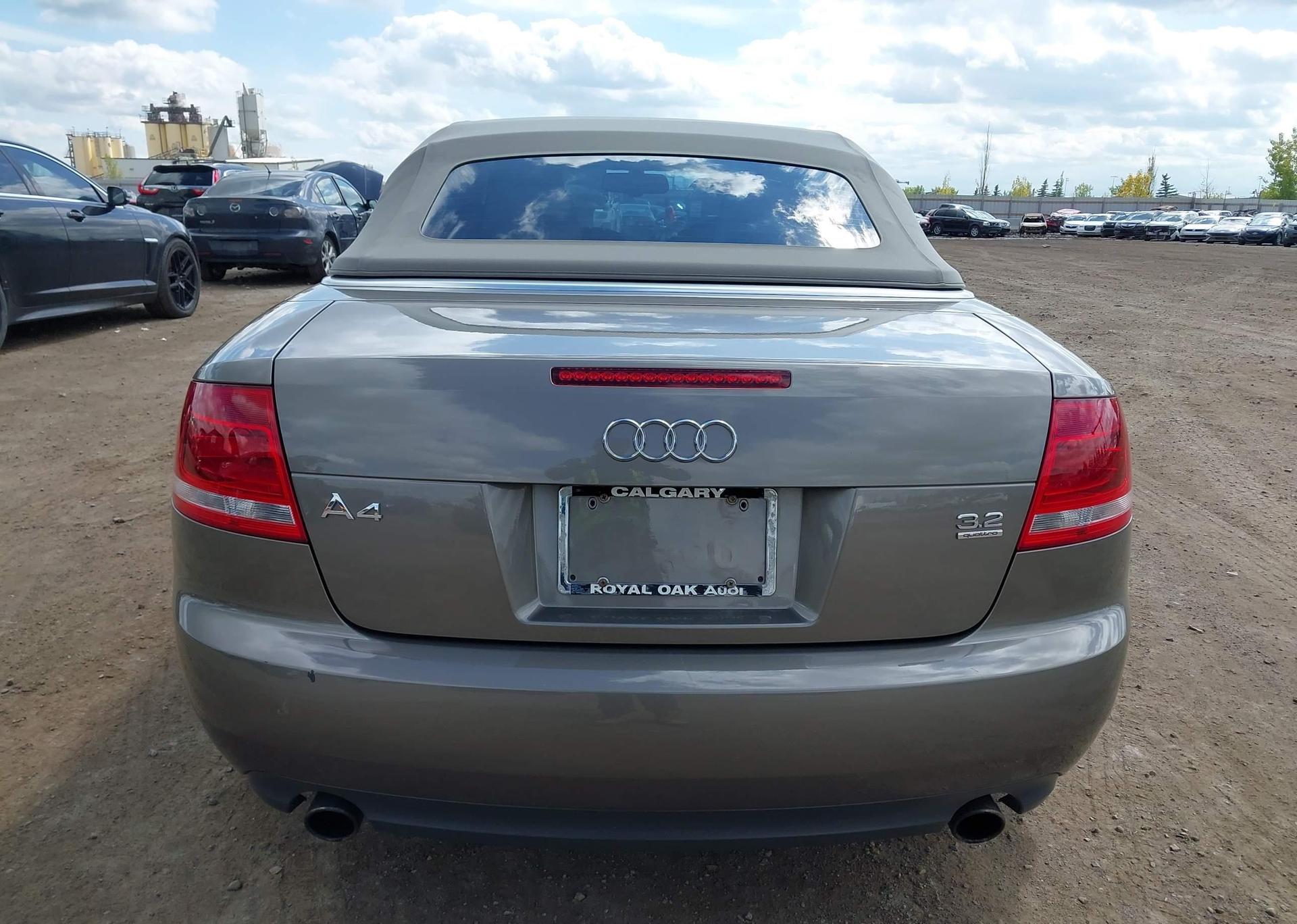 2008 AUDI A4 3.2 CABRIOLET QUATTRO