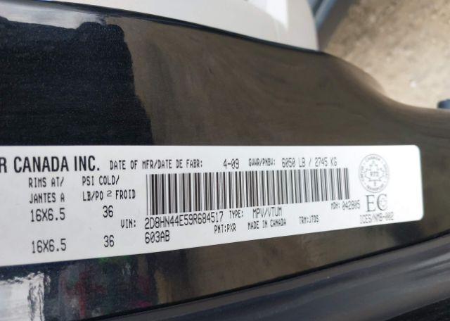 2009 DODGE GRAND CARAVAN SE