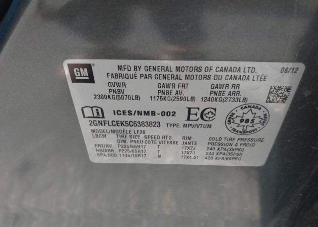 2012 CHEVROLET EQUINOX LS