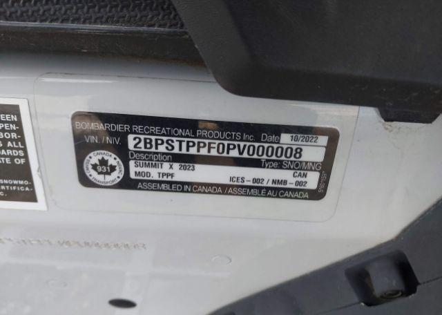 2023 SKIDOO X 850 TURBO
