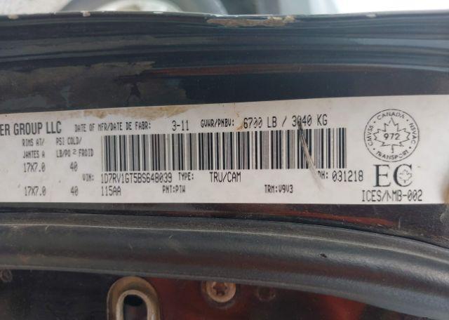 2011 RAM RAM 1500 SLT