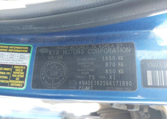 2006 KIA RIO5 EX